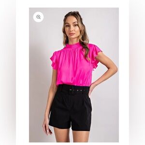 Black Shorts with Belt